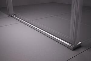 Ravak - Sprchové dvere s pevnou stenou Matrix MSDPS-100/80 ľavá - biela, transparentné sklo