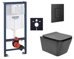 Závesný WC set do ľahkých stien / predstenová montáž SAT Infinitio SIKOGRSIN12BEKF0