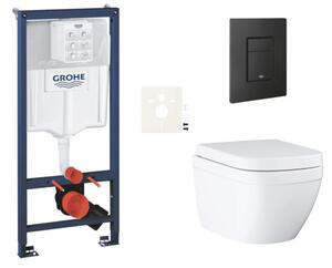 Závesný WC set do ľahkých stien / predstenová montáž GROHE Euro Ceramic SIKOGRSEUEKF0