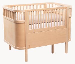 Rozkladacia detská postieľka z bukového dreva Baby & Jr., 70 x 110/150 cm