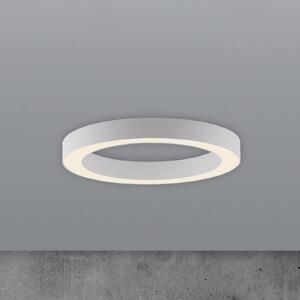 PURE stropné LED svetlo Lines, Ø 35 cm, biele,, Biela / opálová, Obývacia izba / jedáleň, Hliník, Moderný, Závesné svietidlo
