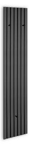 VEŠIAKOVÝ PANEL, sivá, čierna, 25/160/7 cm Xora - Vešiakové steny