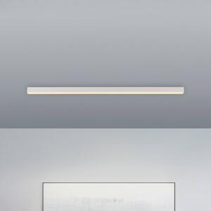 PURE stropné LED svetlo Lines, biele, 110 cm, diaľkové ovládanie, Biela / opálová, Obývacia izba / jedáleň, Hliník, Moderný, Stropné svetlo