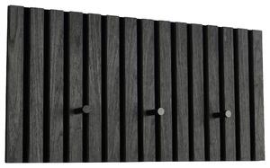 VEŠIAKOVÝ PANEL, sivá, čierna, 60/30/7 cm Xora - Vešiakové steny