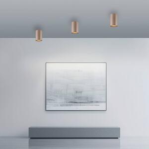 PURE stropné LED svetlo do kúpeľne Point, bronzová farba, Ø 6 cm, IP44, Hnedá / staromosadz, Kúpeľňa, kov, Moderný, Závesné svietidlo