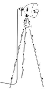 Eglo 49342 - Stojacia lampa DUNDEE 1xE27/60W/230V