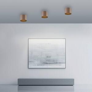 PURE stropné LED svetlo do kúpeľne Point, bronzová farba, Ø 18 cm, IP44, Hnedá / staromosadz, Kúpeľňa, kov, Moderný, Závesné svietidlo