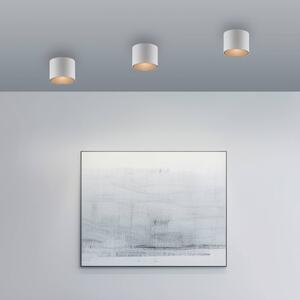 PURE stropné LED svetlo do kúpeľne Point, biele, Ø 18 cm, kov, IP44, Biela / opálová, Kúpeľňa, kov, Moderný, Závesné svietidlo
