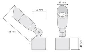Vonkajšie LED osvetlenie OKO LED/1W/350mA IP54