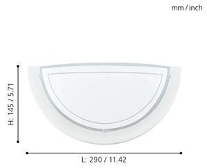 Eglo 83154 - Nástenné svietidlo PLANET 1 1xE27/60W/230V