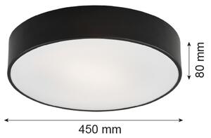 Argon 1186 - Stropné svietidlo DARLING 3xE27/15W/230V pr. 45 cm čierna
