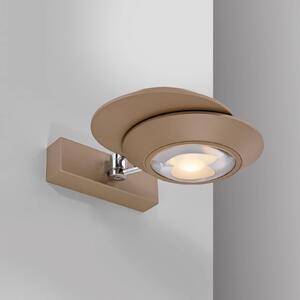 PURE LED nástenné svetlo Oculis, bronzová farba 30 cm, železo, 2-pl., Hnedá / staromosadz, Obývacia izba / jedáleň, Moderný, Nástenné svietidlo