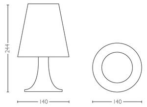 Philips 71795/90/16 - LED Detská stolná lampa DISNEY DORY LED/2,3W/230V