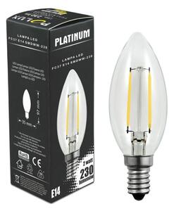 LED Žiarovka FILAMENT C37 E14/2W/230V 3000K