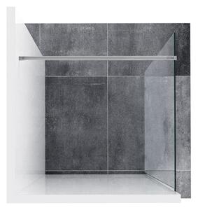 Ravak - Walk-In Wall 80 cm - lesklý Alubright, transparentné sklo