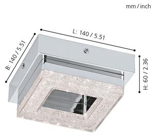 Eglo 95655 - LED stropné svietidlo FRADELO LED/4W/230V