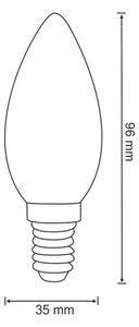 LED Žiarovka E14/4W/230V 3000K
