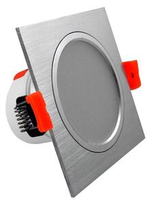 LED Podhľadové svietidlo VENUS LED/7W/230V strieborná hranaté