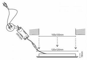 LED Podhľadové svietidlo LED/6W/230V