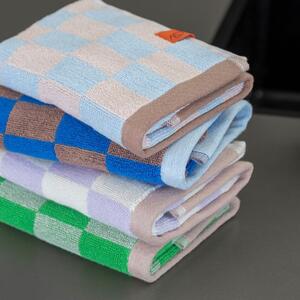 Modro-ružové uteráky z bio bavlny v súprave 2 ks 40x55 cm Retro - Mette Ditmer Denmark