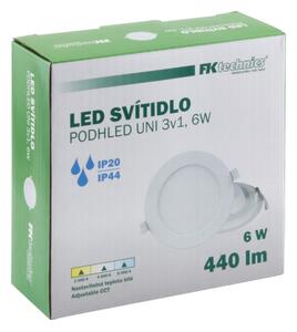 LED Kúpeľňové podhľadové svietidlo LED/6W/230V 3000/4000/6000K IP44