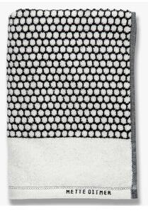 Čierno-biele bavlnené uteráky v súprave 2 ks 40x60 cm Grid - Mette Ditmer Denmark