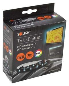 Solight WM504 - SADA 2x LED RGB Pásik pre TV s ovládačom IP65 LED/USB 50cm