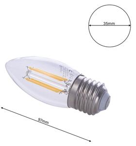 LED Žiarovka FILAMENT E27/4W/230V 2700K