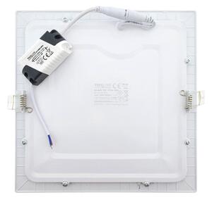 LED Podhľadové svietidlo SQUARE LED/18W/230V 2700K 22x22 cm biela