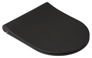 Cerano Taco, WC sedátko so spomaľovacím mechanizmom, čierna matná, CER-CER-403395