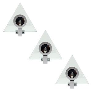 SADA 3x Bodové svietidlo PYRAMID 3xG4/20W/230V/12V