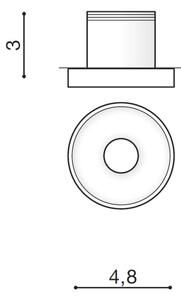 Azzardo AZ2234 - LED zapustené stropné svietidlo OKA LED/3W/230V