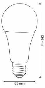 RGBW LED Stmievateľná žiarovka A65 E27/11W/230V 2700-6500K Wi-Fi Tuya