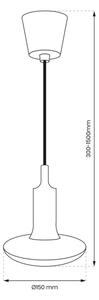LED Luster na lanku 1xE27/15W/230V 6000K žltá