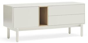 Krémovobiely TV stolík 140x56x40 cm Corvo – Teulat