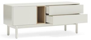 Krémovobiely TV stolík 140x56x40 cm Corvo – Teulat