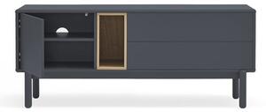 Tmavosivý TV stolík 140x56 cm Corvo - Teulat