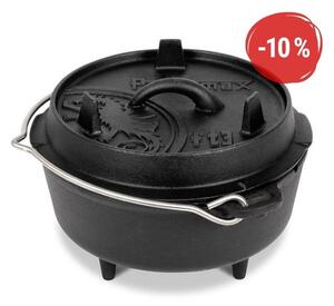 Petromax liatinový kotlík Dutch Oven s nožičkami ft3 - 18 cm, 1,6 l