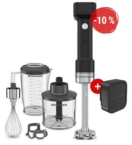 KitchenAid bezdrôtový tyčový mixér s príslušenstvom 5KHBRV75 GO, s batériou
