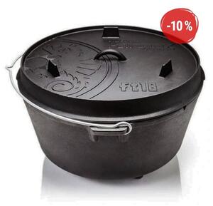 Petromax liatinový kotlík Dutch Oven s nožičkami ft18 - 34 cm, 16,1 l