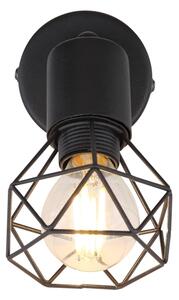 Globo 54802S-1 - Nástenné bodové svietidlo XARA 1xE14/40W/230V čierna