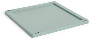 HAY Plastové veko Colour Crate Medium Square/Cube, sage green