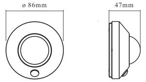 Osram - LED orientačné svietidlo so senzorom NIGHTLUX LED/2W/3xAA