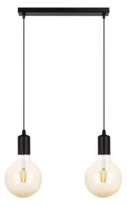 Luster na lanku MIROS 2xE27/60W/230V čierna