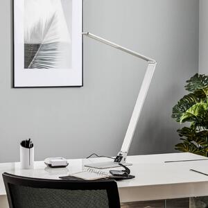 Plochá LED lampa na písací stôl Wasp z hliníka