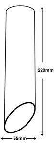 Stropné svietidlo VALDA 1xGU10/60W/230V čierna
