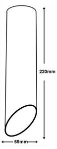 Stropné svietidlo VALDA 1xGU10/60W/230V biela