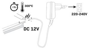 LED Pásik NEON 2 m LED/17W/12V IP65 oranžová