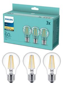 SADA 3x LED Žiarovka VINTAGE Philips A60 E27/7W/230V 2700K