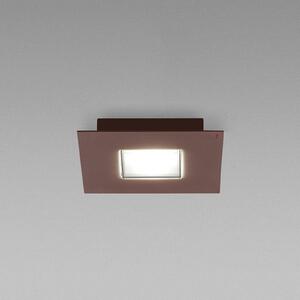 Fabbian Quarter hnedé stropné LED svetlo 2-pl